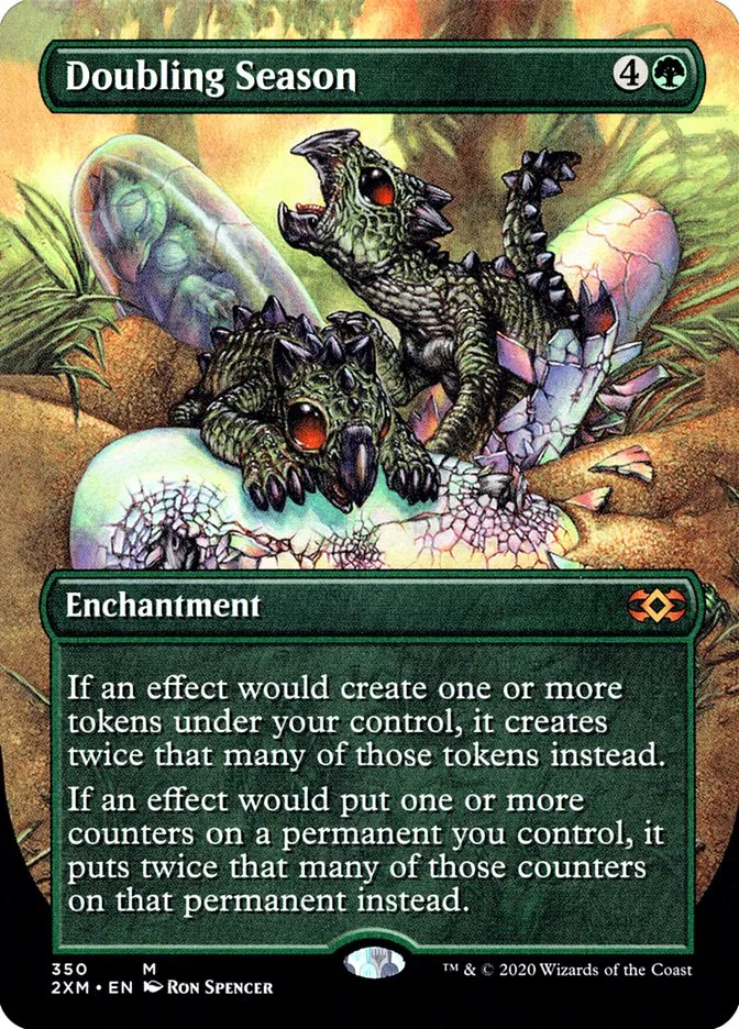 2020 Double Masters Doubling Season #350 mythic card image