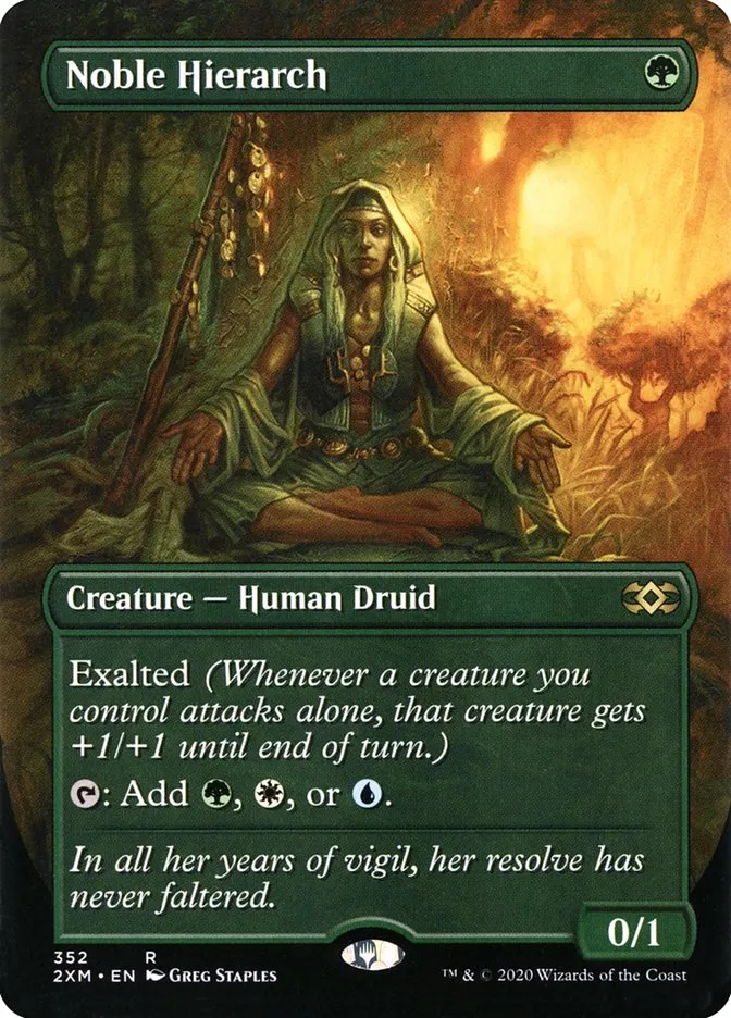 2020 Double Masters Noble Hierarch #352 rare card image