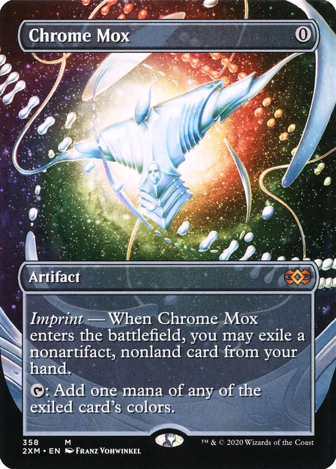2020 Double Masters Chrome Mox mythic #358 mythic card image