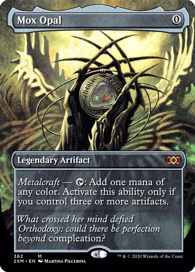 2020 Double Masters Mox Opal mythic #362 mythic card image