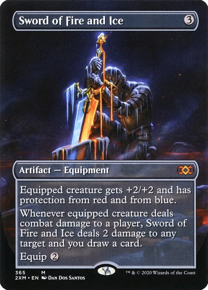 2020 Double Masters Sword of Fire and Ice #365 mythic card image