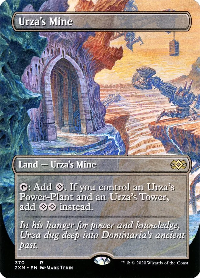 2020 Double Masters Urza's Mine [Extended Art] rare #370 rare card image