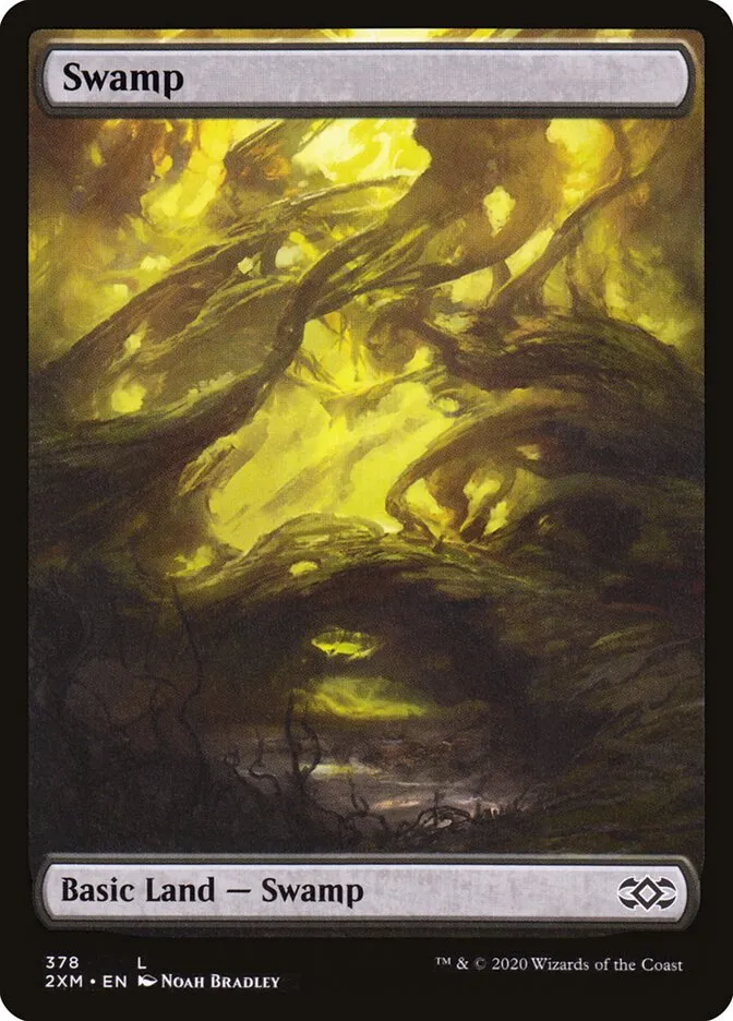2020 Double Masters Swamp common #378 common card image