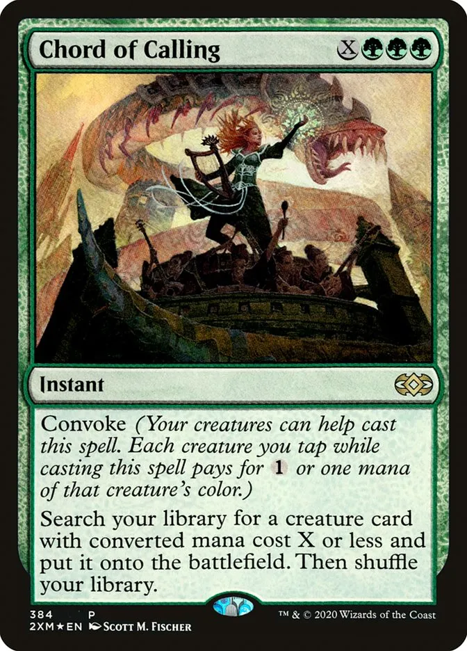 2020 Double Masters Chord of Calling #384 rare card image
