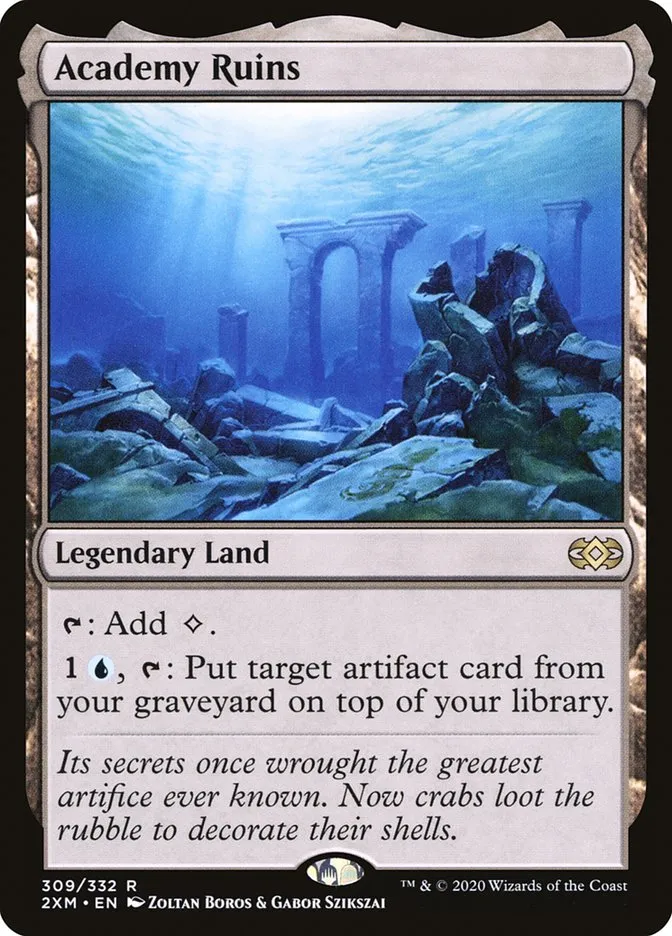 2020 Double Masters Academy Ruins [Foil] rare #309 rare card image