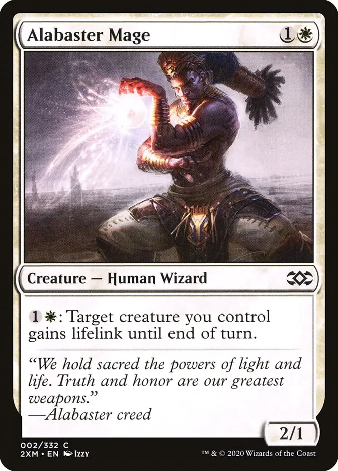 2020 Double Masters Alabaster Mage common #2 common card image