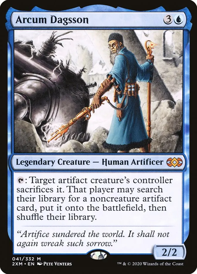 2020 Double Masters Arcum Dagsson #41 mythic card image