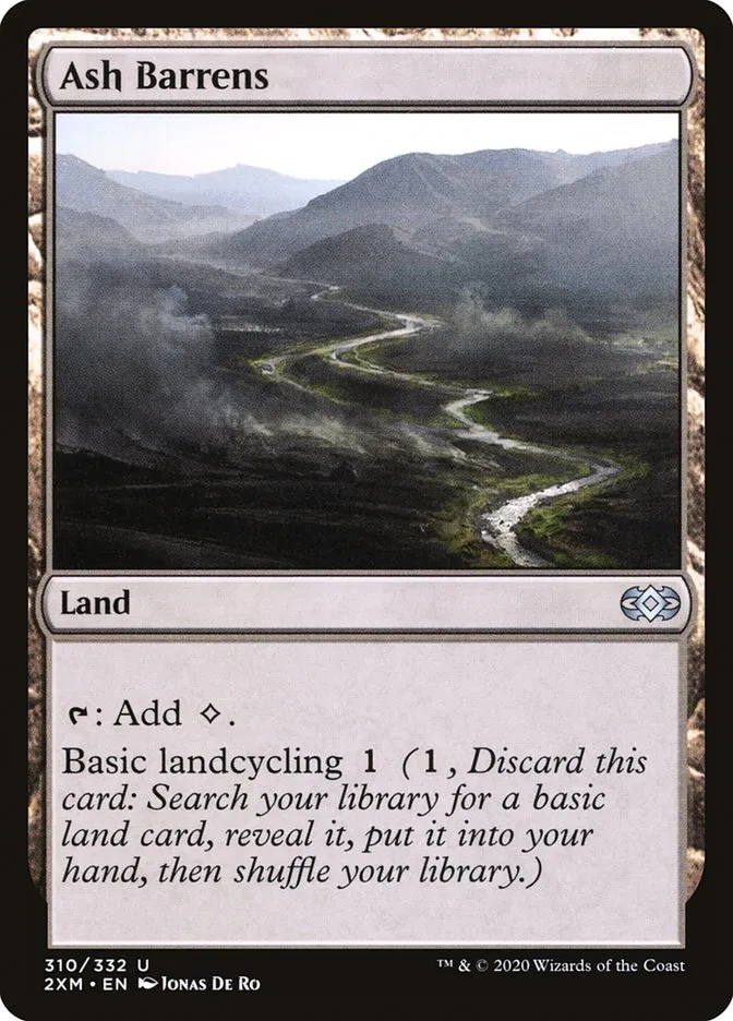 2020 Double Masters Ash Barrens uncommon #310 uncommon card image