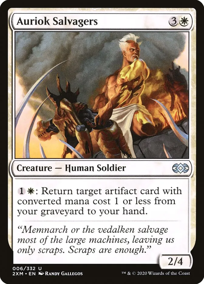 2020 Double Masters Auriok Salvagers uncommon #6 uncommon card image
