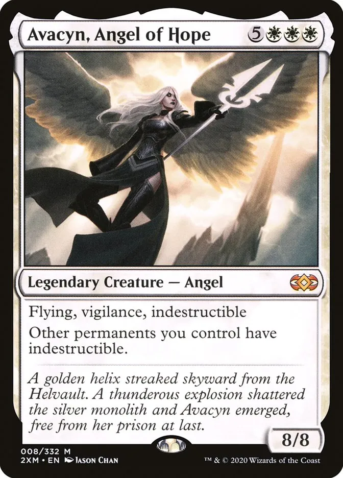 2020 Double Masters Avacyn, Angel of Hope [Foil] mythic #8 mythic card image