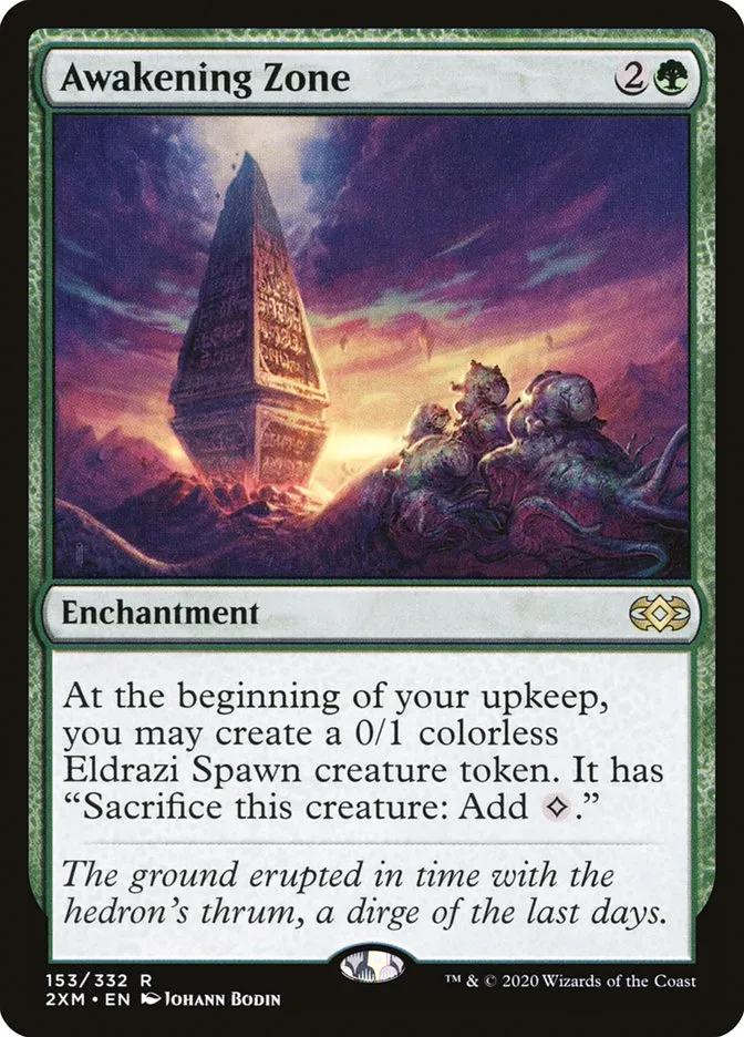 2020 Double Masters Awakening Zone #153 rare card image
