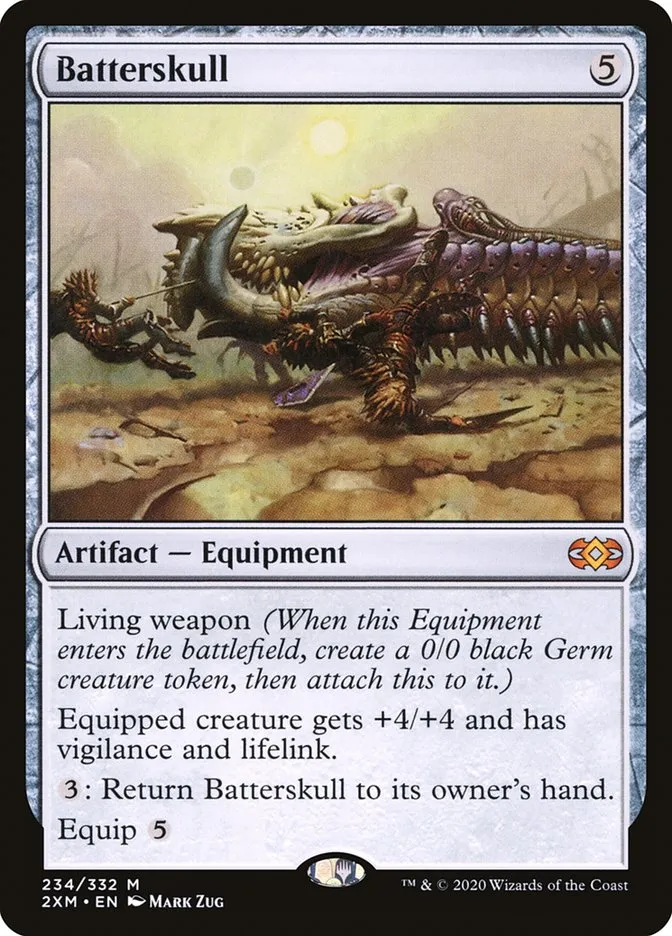 2020 Double Masters Batterskull [Foil] mythic #234 mythic card image