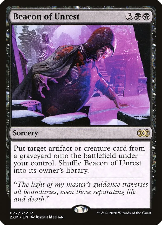 2020 Double Masters Beacon of Unrest #77 rare card image