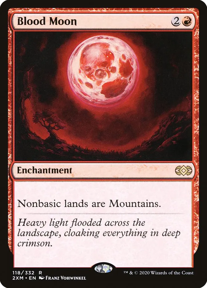 2020 Double Masters Blood Moon #118 rare card image