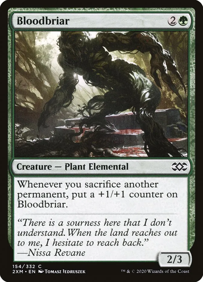 2020 Double Masters Bloodbriar [Foil] common #154 common card image