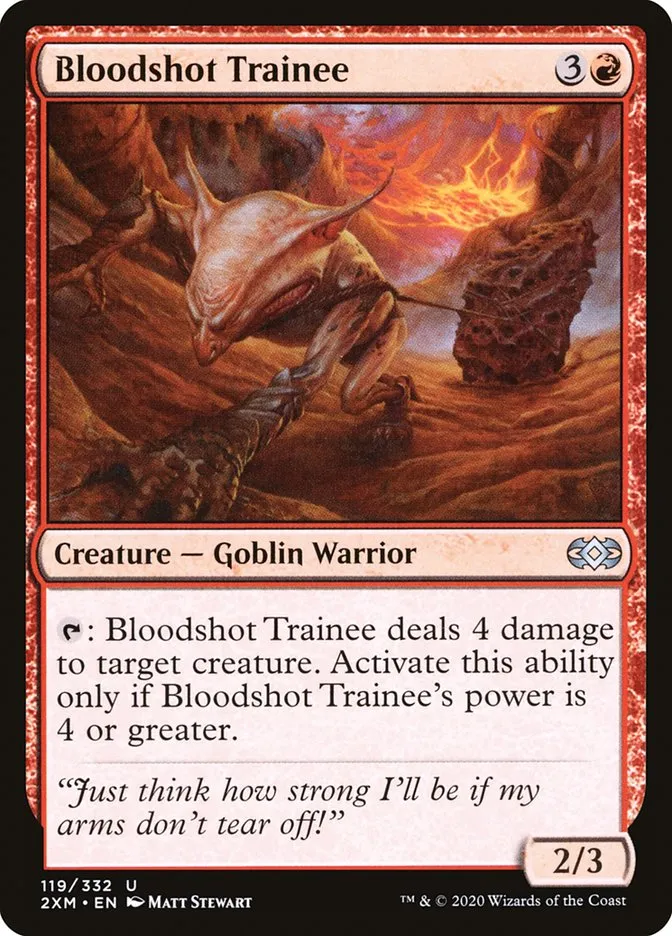 2020 Double Masters Bloodshot Trainee #119 uncommon card image
