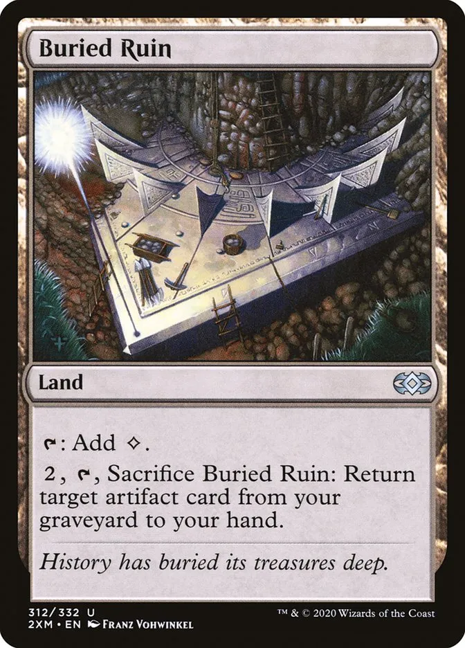 2020 Double Masters Buried Ruin uncommon #312 uncommon card image