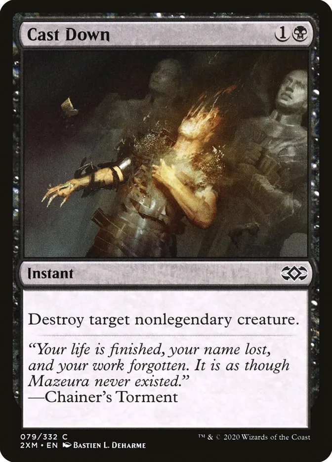 2020 Double Masters Cast Down common #79 common card image