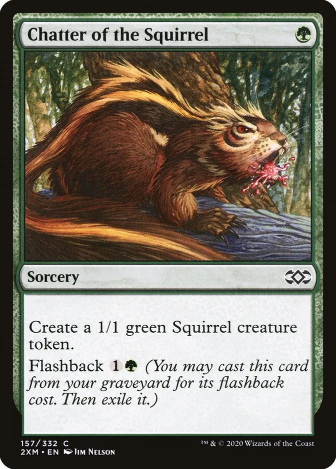2020 Double Masters Chatter of the Squirrel #157 common card image