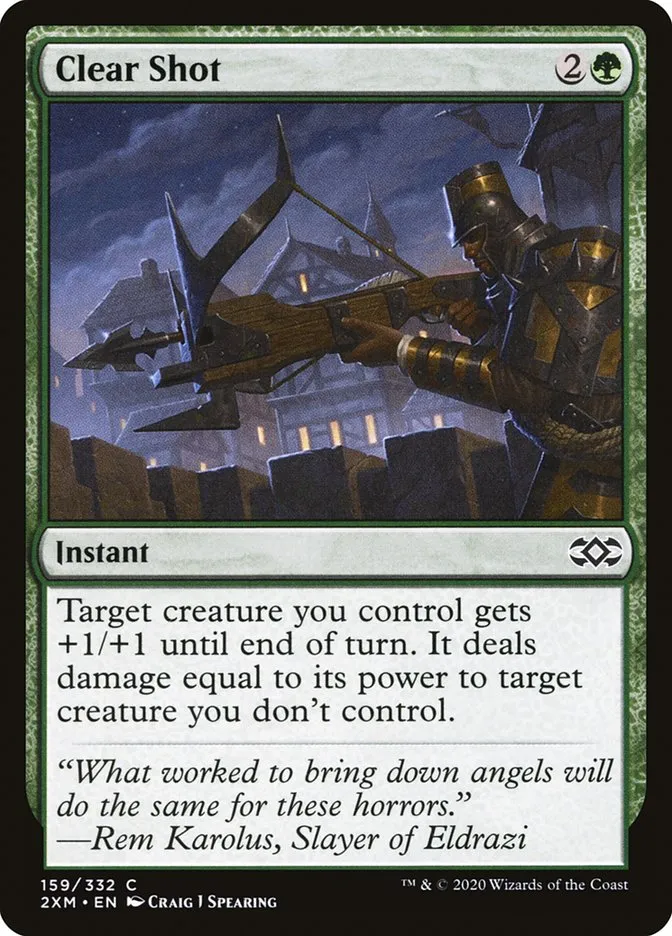2020 Double Masters Clear Shot common #159 common card image