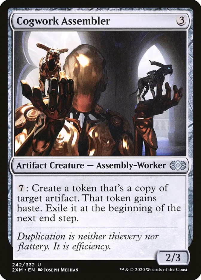 2020 Double Masters Cogwork Assembler uncommon #242 uncommon card image