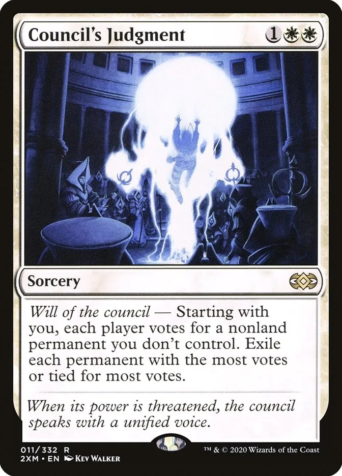 2020 Double Masters Council's Judgment rare #11 rare card image