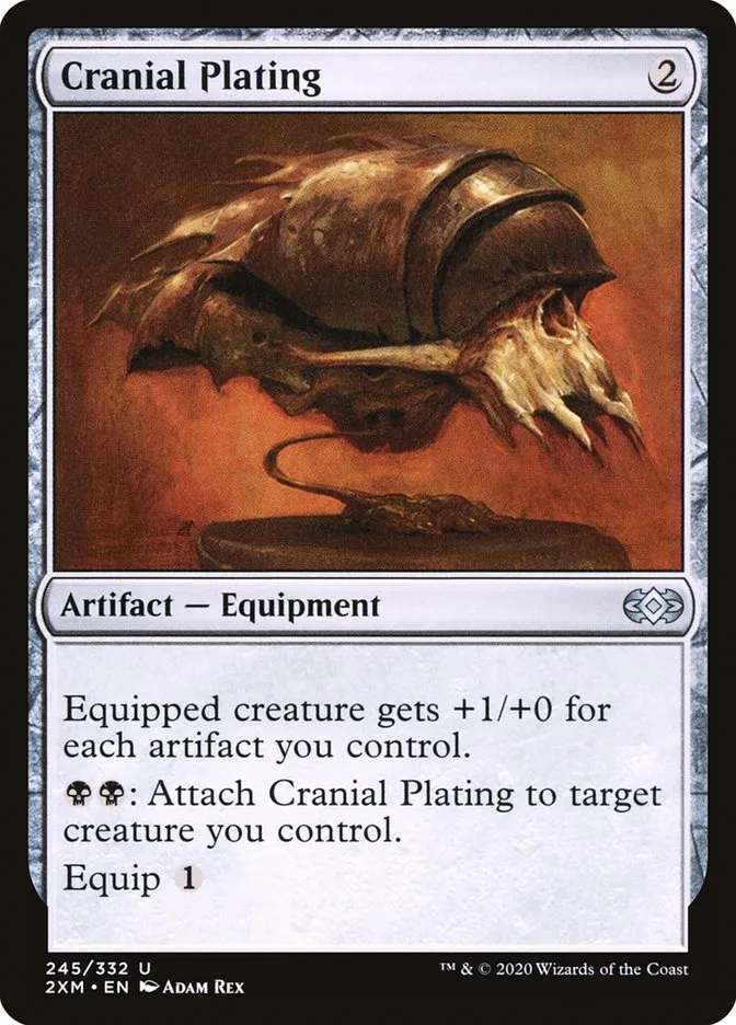 2020 Double Masters Cranial Plating uncommon #245 uncommon card image