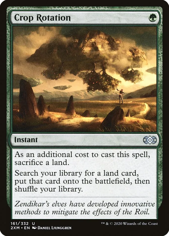 2020 Double Masters Crop Rotation [Foil] uncommon #161 uncommon card image