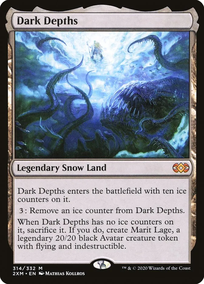 2020 Double Masters Dark Depths #314 mythic card image
