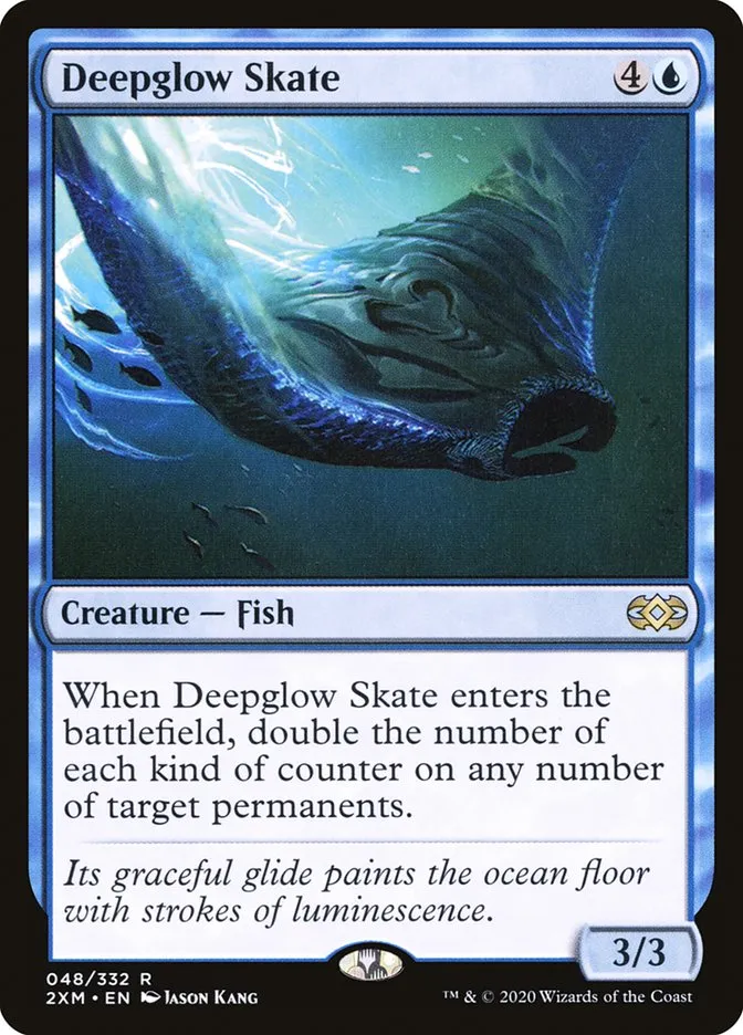 2020 Double Masters Deepglow Skate rare #48 rare card image