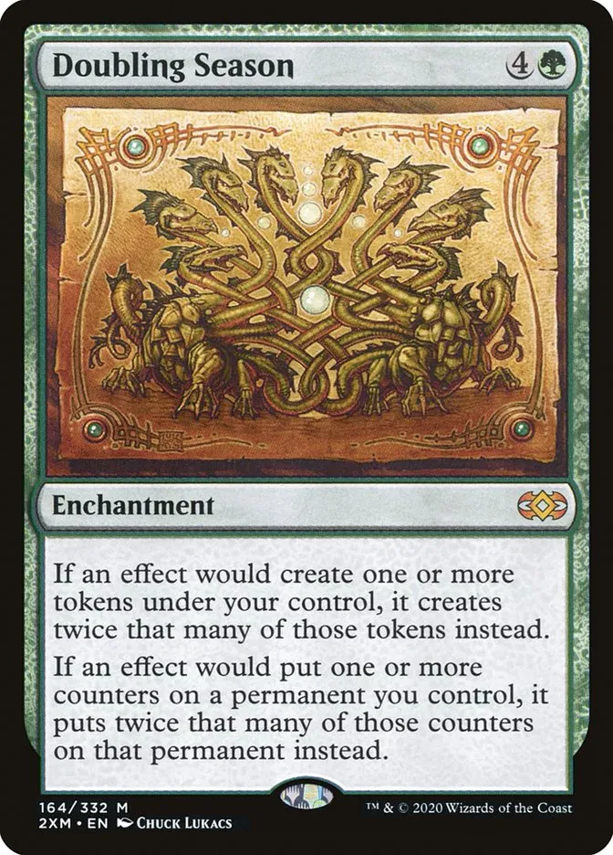 2020 Double Masters Doubling Season #164 mythic card image