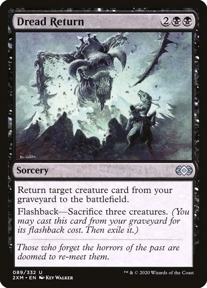 2020 Double Masters Dread Return uncommon #89 uncommon card image