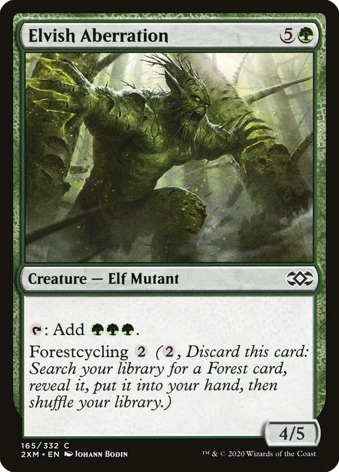 2020 Double Masters Elvish Aberration common #165 common card image