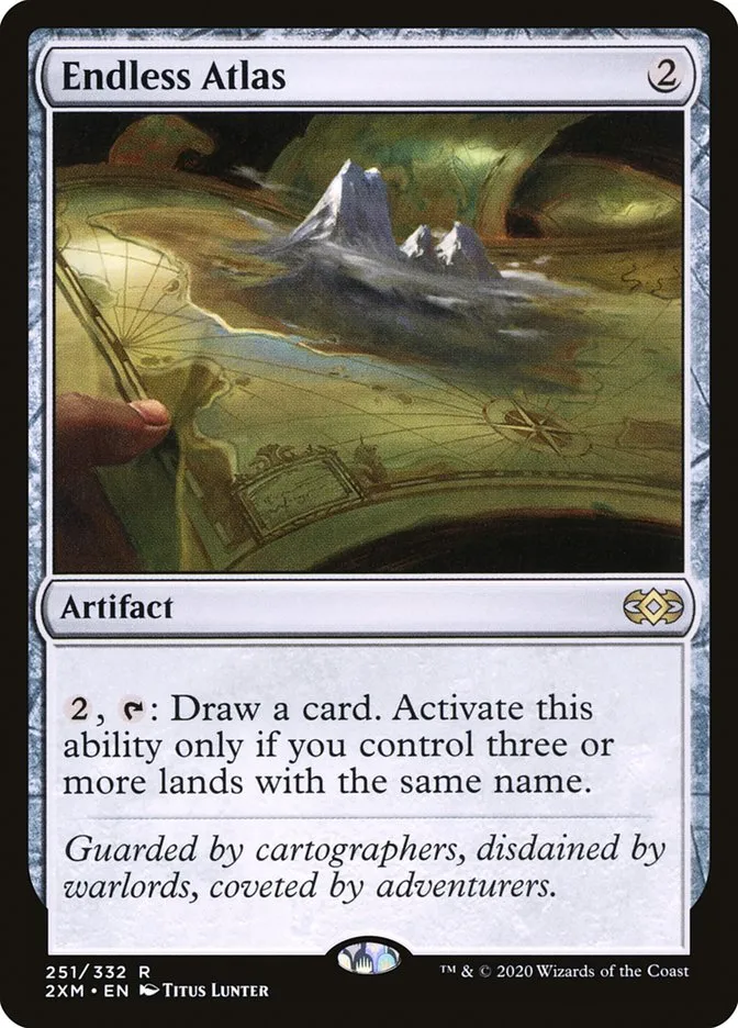 2020 Double Masters Endless Atlas #251 rare card image