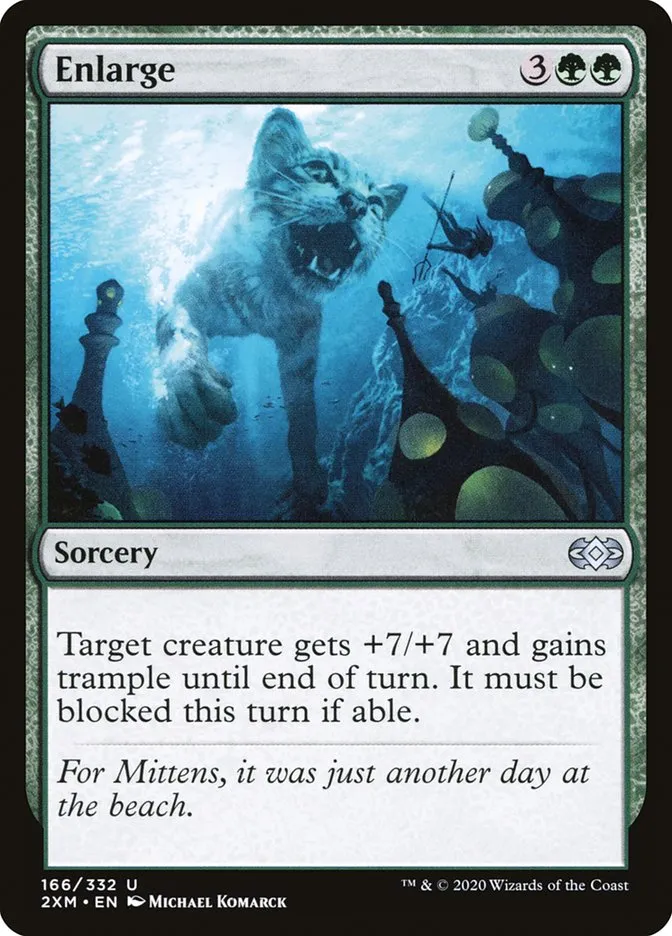 2020 Double Masters Enlarge #166 uncommon card image