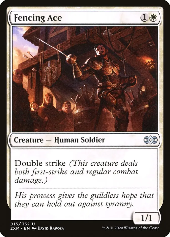 2020 Double Masters Fencing Ace #15 uncommon card image