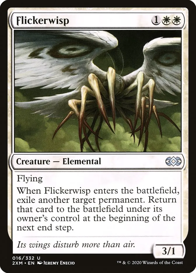 2020 Double Masters Flickerwisp uncommon #16 uncommon card image
