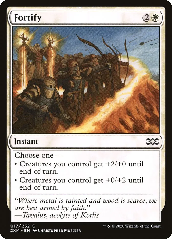 2020 Double Masters Fortify common #17 common card image