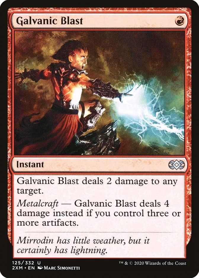 2020 Double Masters Galvanic Blast uncommon #125 uncommon card image
