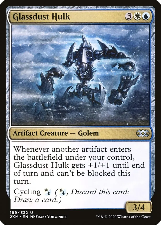 2020 Double Masters Glassdust Hulk uncommon #199 uncommon card image