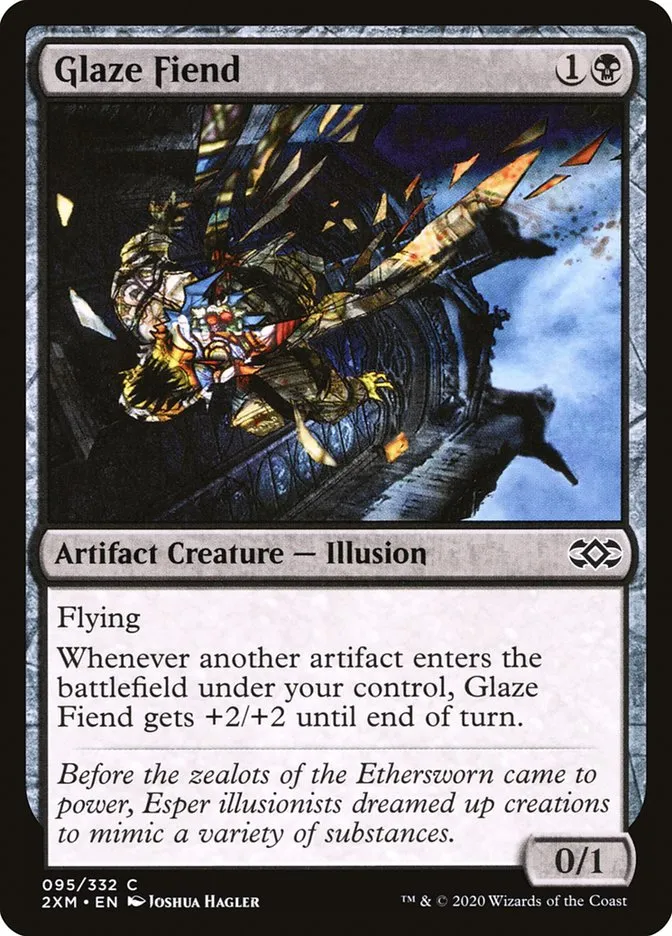 2020 Double Masters Glaze Fiend common #95 common card image