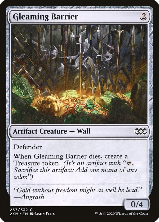 2020 Double Masters Gleaming Barrier common #257 common card image