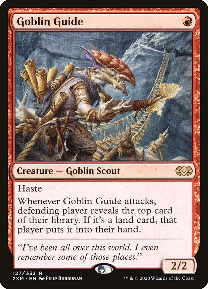 2020 Double Masters Goblin Guide rare #127 rare card image