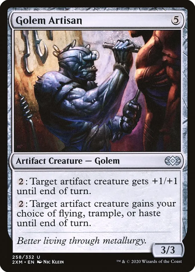 2020 Double Masters Golem Artisan uncommon #258 uncommon card image