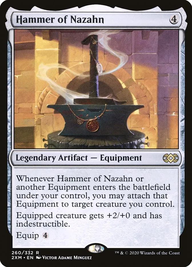 2020 Double Masters Hammer of Nazahn #260 rare card image