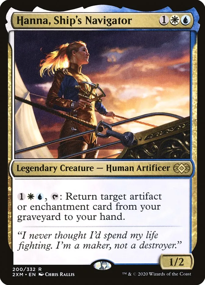 2020 Double Masters Hanna, Ship's Navigator #200 rare card image