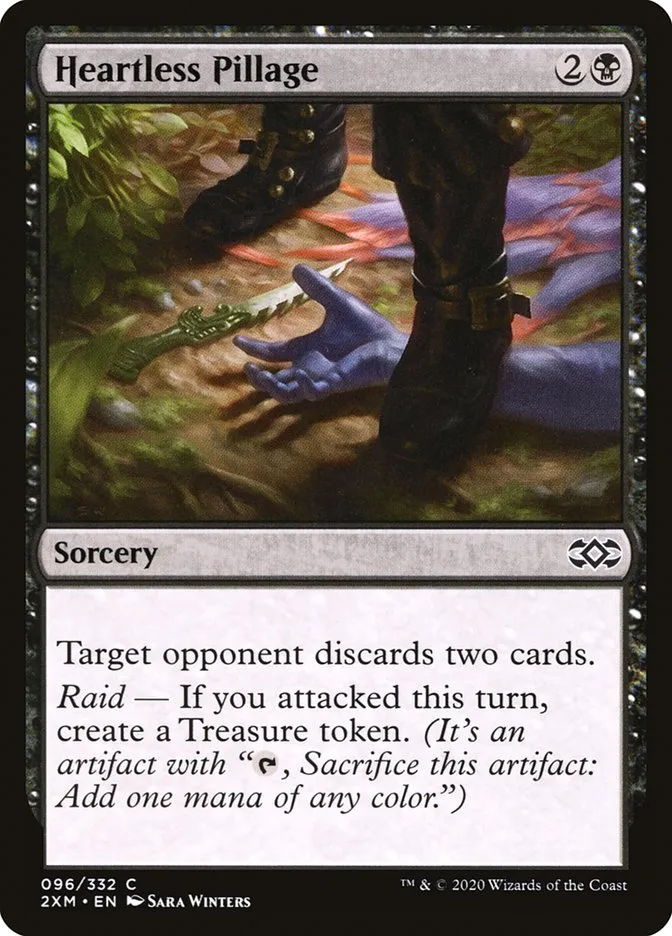 2020 Double Masters Heartless Pillage #96 common card image