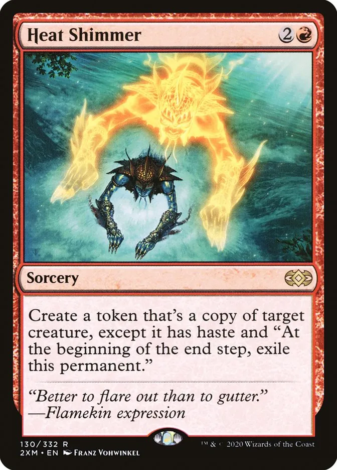 2020 Double Masters Heat Shimmer [Foil] rare #130 rare card image