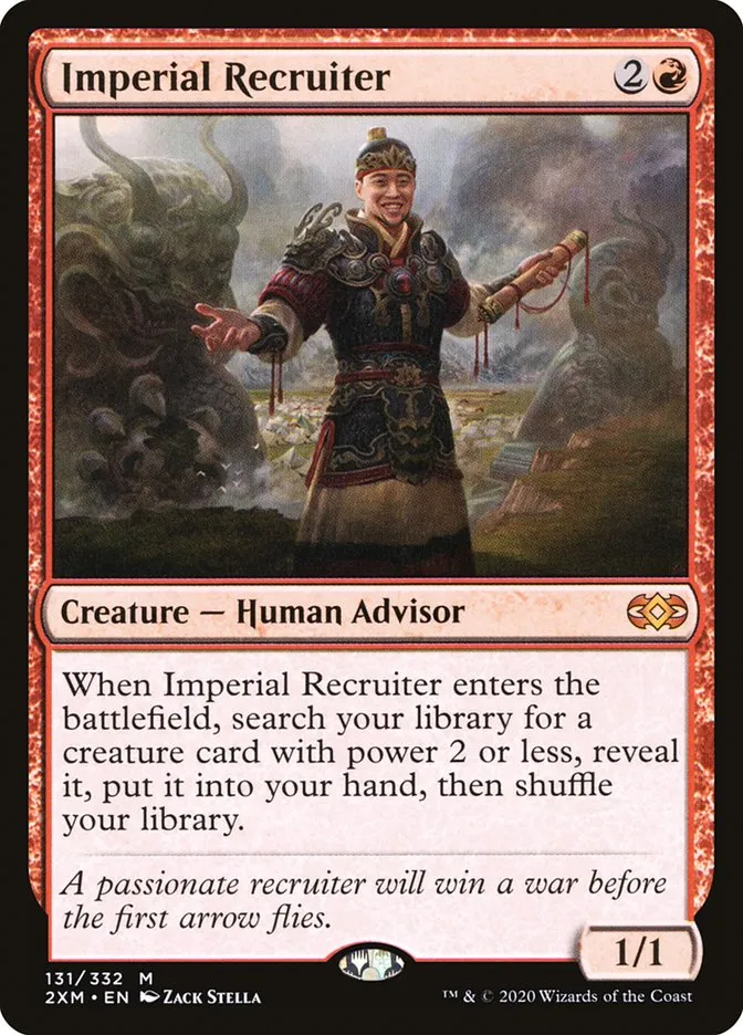 2020 Double Masters Imperial Recruiter #131 mythic card image