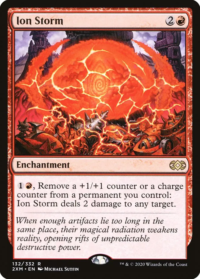 2020 Double Masters Ion Storm #132 rare card image